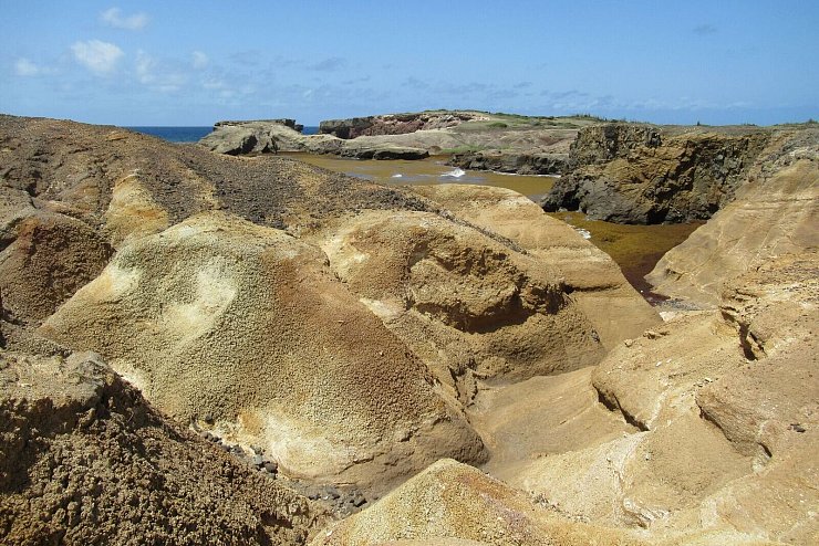Unerwartet karg: Während der Rest der Insel üppig begrünt ist, entdeckt man mit der «Savane des Pétrifications» ein gänzlich anderes Stück Martinique. - © Sabine Glaubitz/dpa-tmn