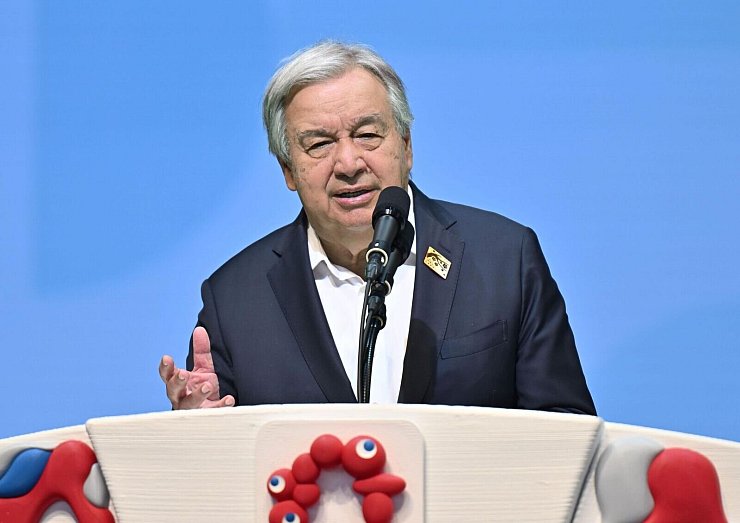UN-Generalsekretär Guterres fordert eine Waffenruhe. (Archivbild) - © --/kyodo/dpa