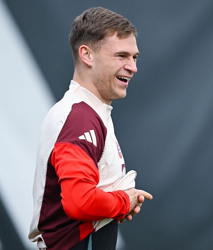 Joshua Kimmich feierte schon einen Sieg in Glasgow. - © Sven Hoppe/dpa