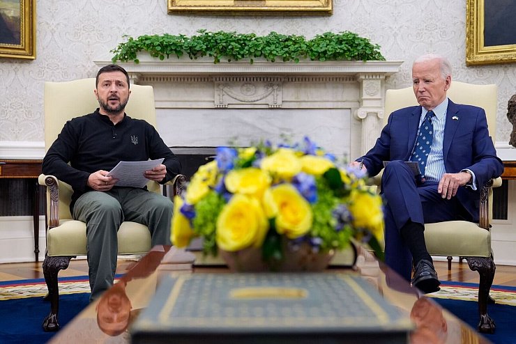 US-Präsident Biden empfängt Selenskyj im Weißen Haus. (Archivbild) - © Susan Walsh/AP/dpa