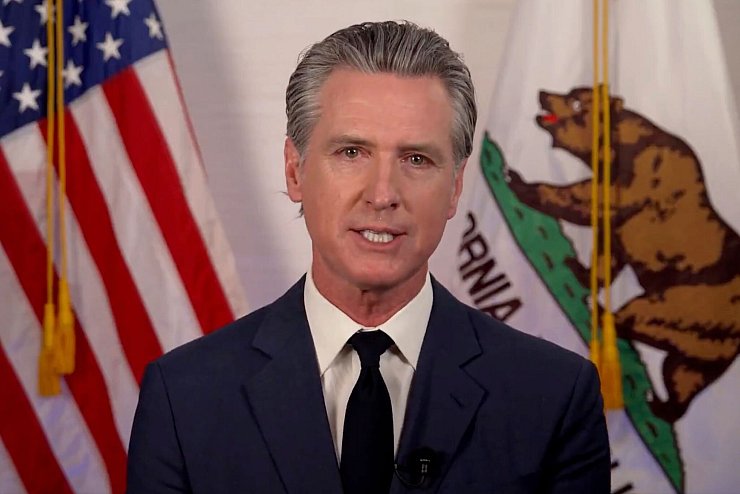 Kaliforniens Gouverneur Newsom holte zum Rundumschlag gegen Trump aus. - © Uncredited/Office of California Governor/AP/dpa