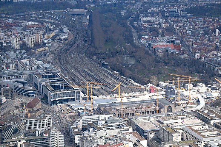 Die Bauarbeiten für Stuttgart 21 laufen seit 2010. (Archivbild) - © Bernd Weißbrod/dpa