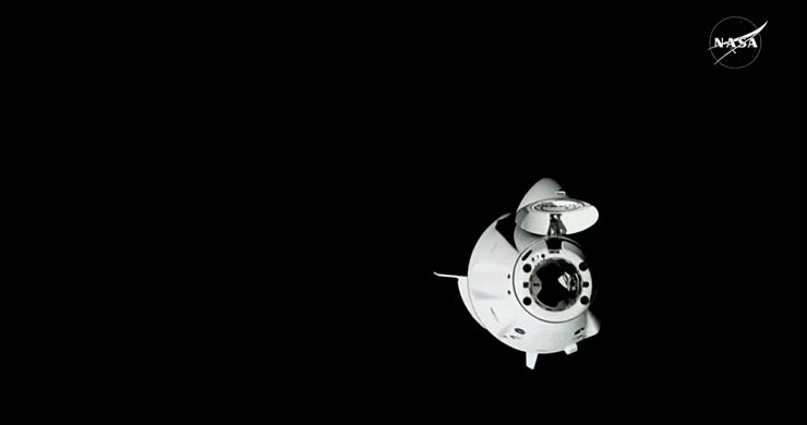 An Bord der SpaceX-Kapsel waren vier Astronauten. - © Uncredited/NASA/AP/dpa