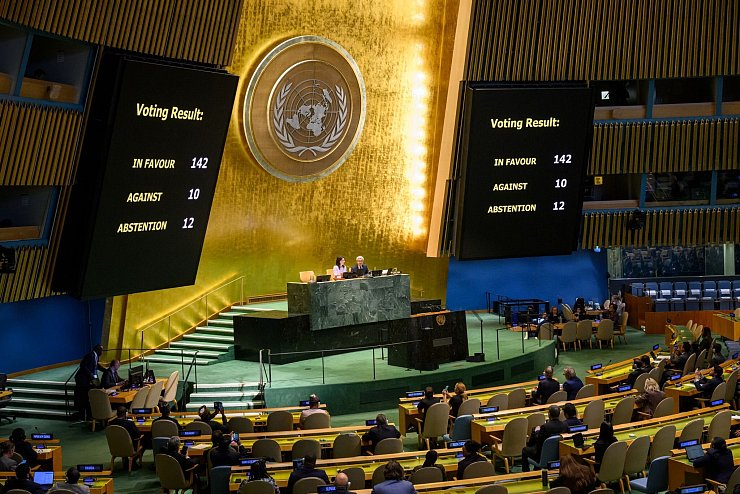 Vor dem Start der UN-Generalversammlung gibt es eine Konferenz zur Zweistaatenlösung. (Archivbild) - © Loey Felipe/UN Photo/Handout via Xinhua/dpa