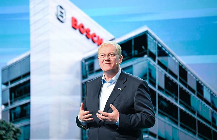Bosch-Chef Hartung: «Das Jahr wird extrem schwierig in der Vorhersage». - © Bernd Weißbrod/dpa