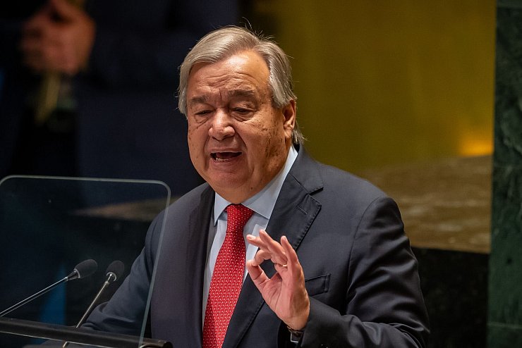 UN-Generalsekretär António Guterres mahnt im Libanon zur Zurückhaltung. (Archivbild) - © Michael Kappeler/dpa