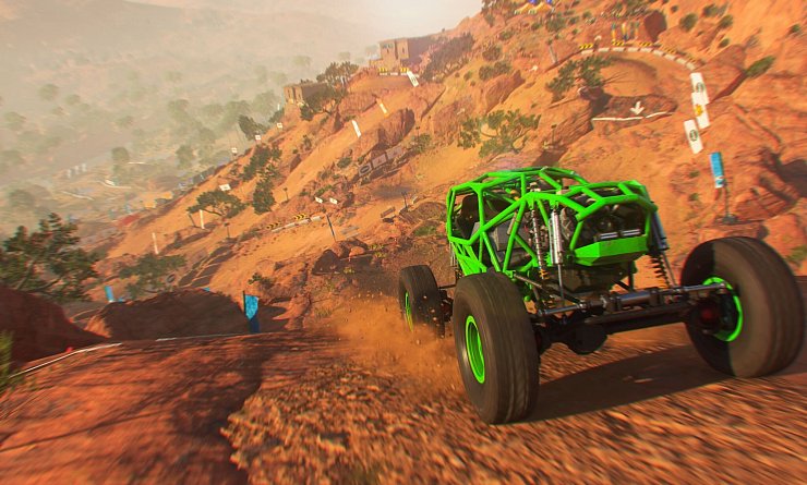 Spaßige Schlammschlacht: In «Dirt 5» fliegt ordentlich der Matsch. - © Codemasters/Electronic Arts/dpa-tmn