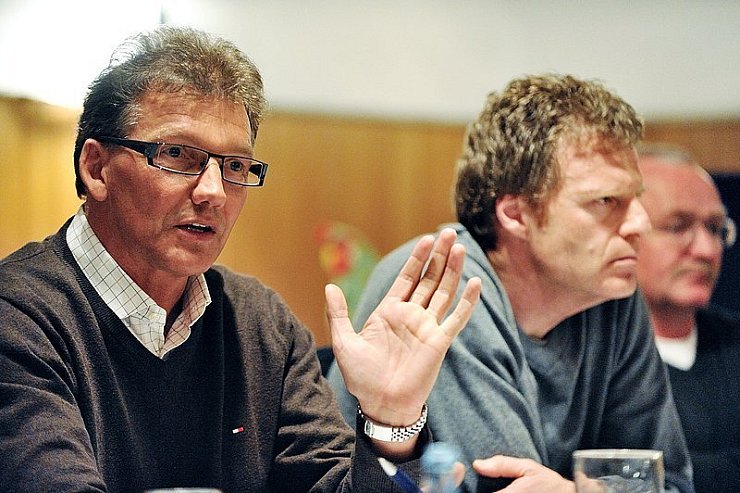 Uwe Küster, Ralf Jekel und Karl-Heinz Brink (von links) vom Vorstand des Gemeindesportverbandes.