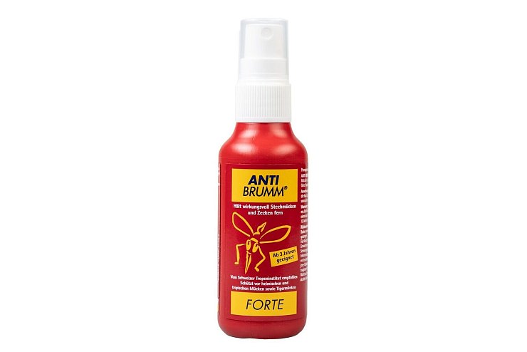 Testsieger: Das Spray «Forte» von Anti Brumm bekam sowohl beim Mücken- als auch beim Zeckenschutz die Note «sehr gut». - © Stiftung Warentest/dpa-tmn