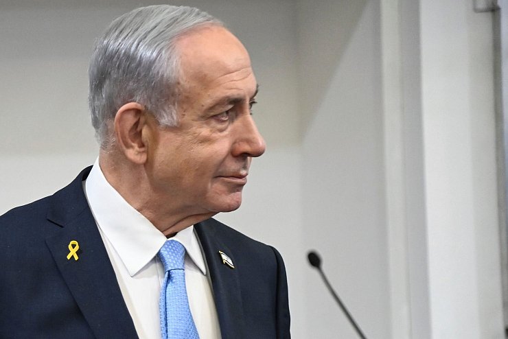 Israels Regierungschef Netanjahu will den Druck auf die Hamas verstärken. - © Yair Sagi/YEDIOTH AHRONOTH POOL via AP /dpa