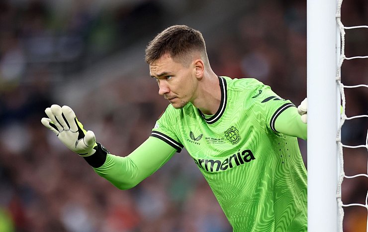 Matej Kovar stand wie in allen Pokalspielen dieser Saison auch gegen Atalanta im Leverkusener Tor. - &copy; Jan Woitas/dpa