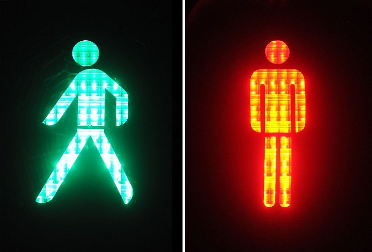 Noch herrscht bei den Ampelmännchen in Krefeld Uniformität. Doch das könnte sich ändern. (Symolbild) - © picture alliance / dpa