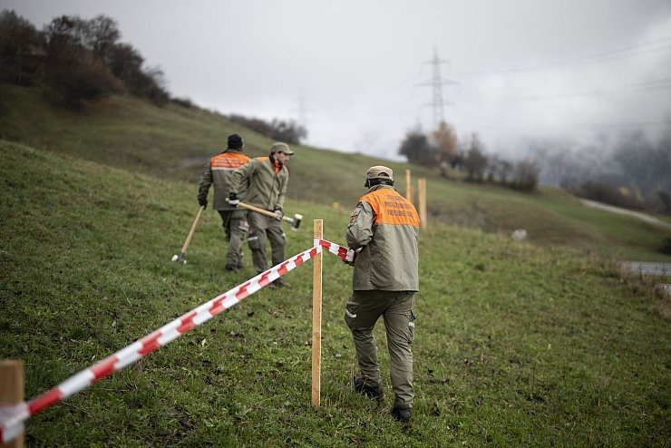 Brienz wird zur Sperrzone. - © Gian Ehrenzeller/KEYSTONE/dpa