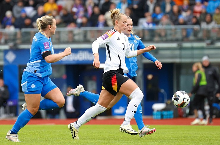 Ein Treffer von St&uuml;rmerin Lea Sch&uuml;ller h&auml;tte z&auml;hlen m&uuml;ssen. - &copy; Brynjar Gunnarsson/dpa