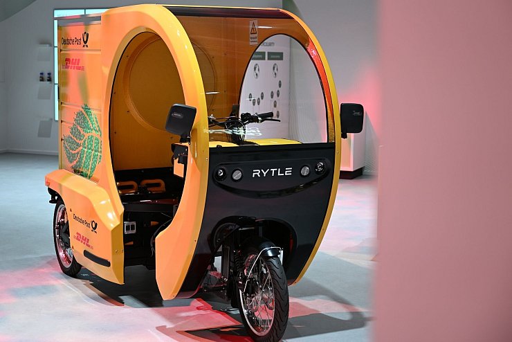 Cargobike der Bremer Firma Rytle, im Einsatz für DHL. - © Wolf von Dewitz/dpa
