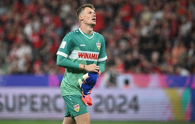 Einer der Leistungstr&auml;ger beim VfB Stuttgart: Torh&uuml;ter Alexander N&uuml;bel. - &copy; Bernd Thissen/dpa