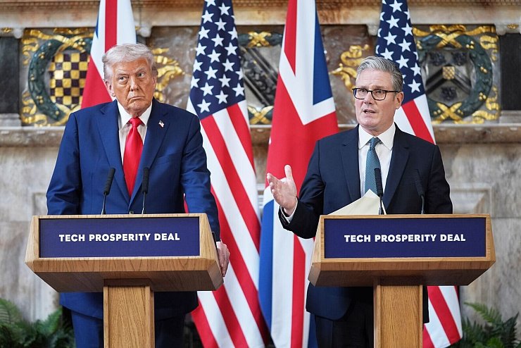 Großbritannien und die USA sind in der Frage nicht einer Meinung. (Archivbild) - © Evan Vucci/AP/dpa