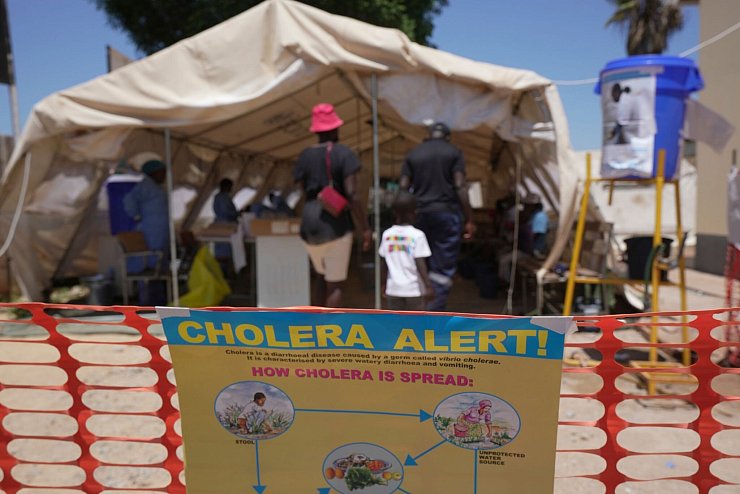 Ein Behandlungszentrum für Cholera-Patienten (Archivbild) - © Tsvangirayi Mukwazhi/AP/dpa