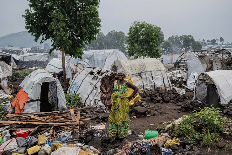 Flüchtlingslager im Ostkongo (Archivbild) - © Moses Sawasawa/AP/dpa