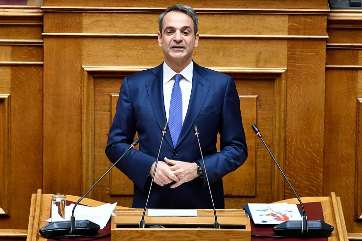 Verspricht, die Bahn auf Vordermann zu bringen: Kyriakos Mitsotakis - © Michael Varaklas/AP/dpa