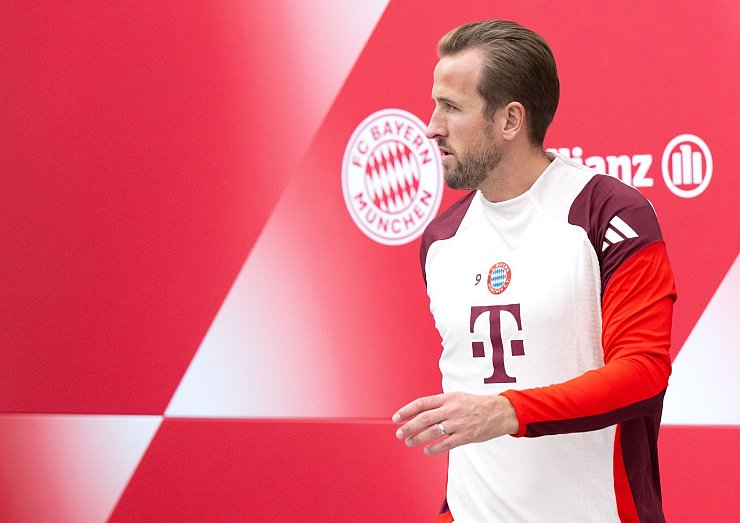 Harry Kane reiste mit nach Birmingham. - © Sven Hoppe/dpa