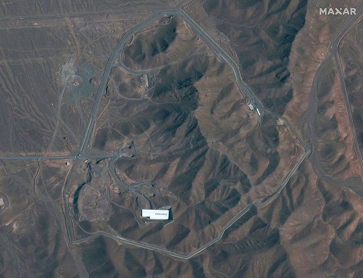 Die Atomanlage in Fordo ist das Kernstück des iranischen Atomprogramms. (Archivbild) - ---/Satellite image ©2019 Maxar Technologies/AP/dpa
