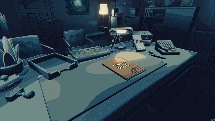 Büro der Generalstaatsanwaltschaft in Frankfurt in «The Darkest Files». - © Paintbucket Games/dpa-tmn