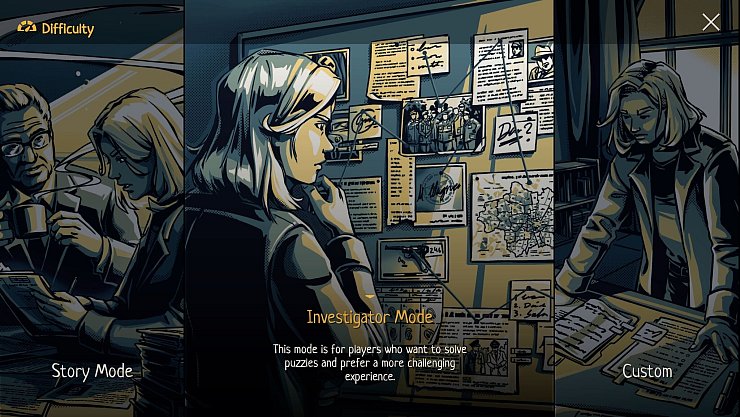 Spielende können bei «The Darkest Files» etwa zwischen dem Story- oder dem Investigativ-Modus wählen. - © Paintbucket Games/dpa-tmn