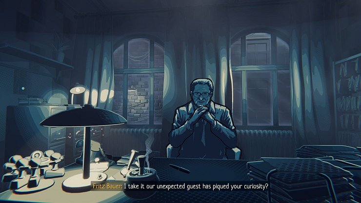 Fritz Bauer in «The Darkest Files». Den Generalstaatsanwalt gab es wirklich: Er war einer der hartnäckigsten Verfolger von NS-Verbrechen im Deutschland der 1950er und 1960er Jahre. - © Paintbucket Games/dpa-tmn