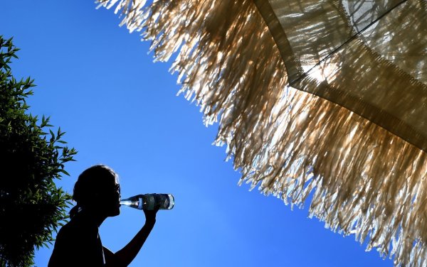 Erfrischung im Sonnenschein - © Foto: Karl-Josef Hildenbrand