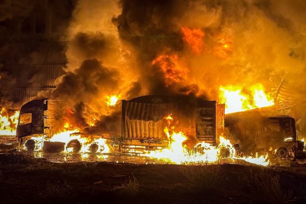 Russland verübt im Gebiet Odessa immer wieder Drohnenschläge gegen die Energieinfrastruktur. (Archiv) - © Uncredited/Ukrainian Emergency Service/AP/dpa