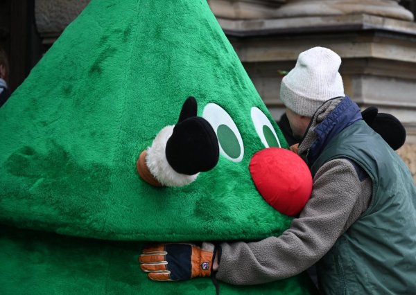 Ein Gärtner muss sich wegen Hausfriedensbruches verantworten, weil er auf einem umzäunten Kita-Gelände heimlich einen Weihnachtsbaum aufgestellt hat. Die Kita hatte sich zuvor gegen einen Baum entschieden. - © Niklas Graeber/dpa