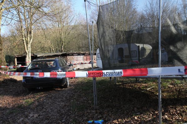 Die Parzelle von Andreas V. auf dem Campingplatz in Lügde-Elbrinxen. - © Vera Gerstendorf-Welle