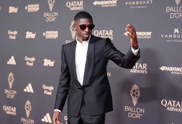 Gewinner des Goldenen Balls: Ousmane Dembélé von Paris Saint-Germain. - © Adam Davy/PA Wire/dpa