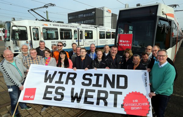 Am Dienstag streiken nicht nur Bus- und Bahnfahrer in Bielefeld. - © Archivfoto: Wolfgang Rudolf