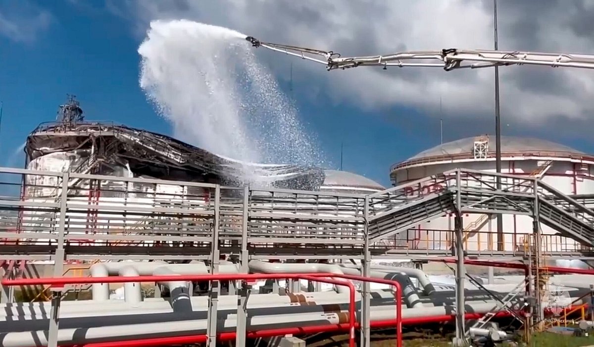 Ukraine-Krieg - Taman - Uncredited/Russian Emergency Ministry Press Service/AP/dpa