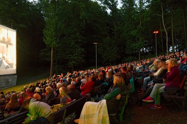 Gut besuchte Vorstellung: So voll war es aufgrund des Wetters nicht immer auf der Waldbühne. - © Annika Drewes