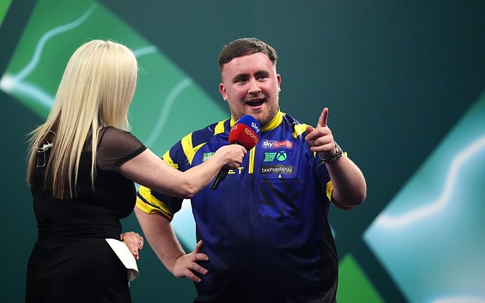 Bild zu &laquo;Kleiner Arroganz-Anfall&raquo;: Littler pampt die Fans an