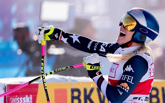 Bild zu Vonn rast zum Sieg: Machtdemonstration der Ski-«Göttin»