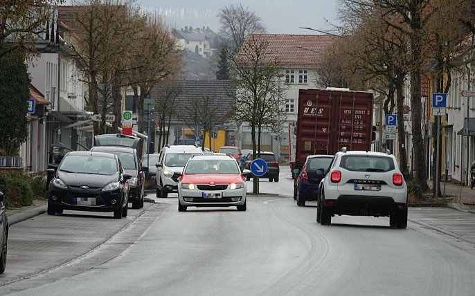 Bild zu Auf Barntrups Mittelstraße sind Radfahrer und Fußgänger künftig sicherer unterwegs