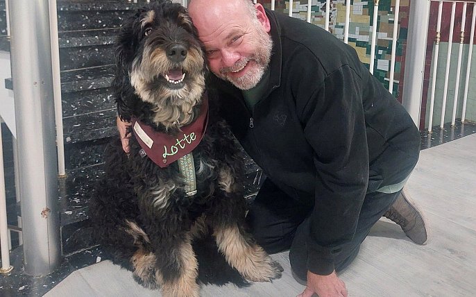Bild zu Lügder Grundschüler lernen mit und von Bernedoodle-Hündin Lotte