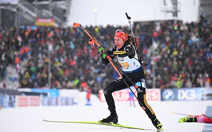 Bild zu Deutsche Biathletinnen Staffel-Dritte in Oberhof