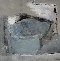 "Farben der Natur" heißt dieses Bild, das Erika Kohls 2024 in Acryl, Tusche und Kreide ausgeführt hat. - © Bildrechte: Erika Kohls