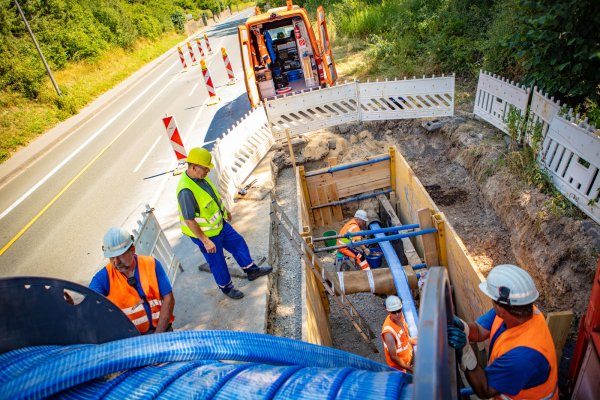 Baustelle an der Paderborner Straße - © Stadtwerke Detmold