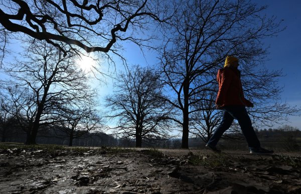 Am Wochenende erwarten die Menschen zweistellige Temperaturen. - © Bernd Weißbrod/dpa