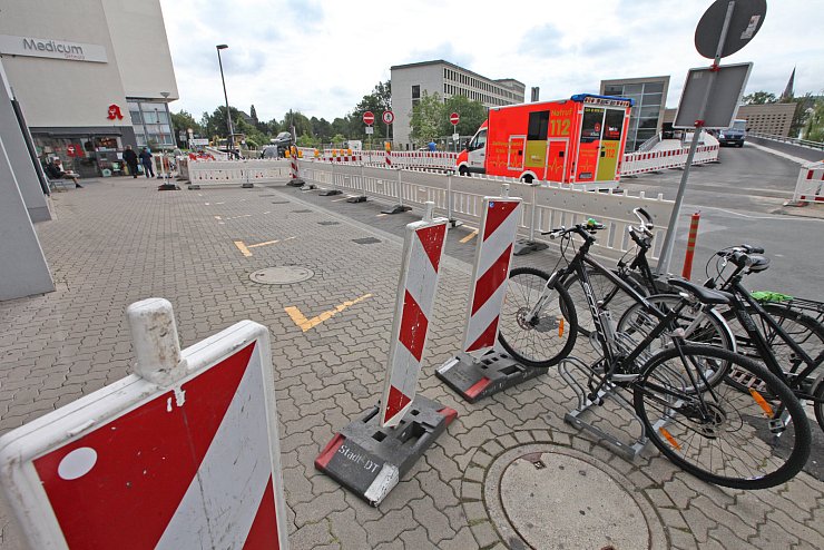 Baustelle an der Röntgenstraße in Detmold. - © Vera Gerstendorf-Welle