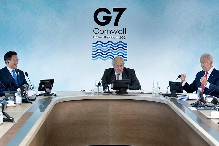 G7-Gipfel - &copy; Foto: Brendan Smialowski/afp pool/AP/dpa