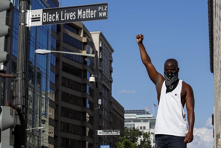 &laquo;Black Lives Matter&raquo;-Platz - &copy; Foto: Alex Brandon/AP/dpa