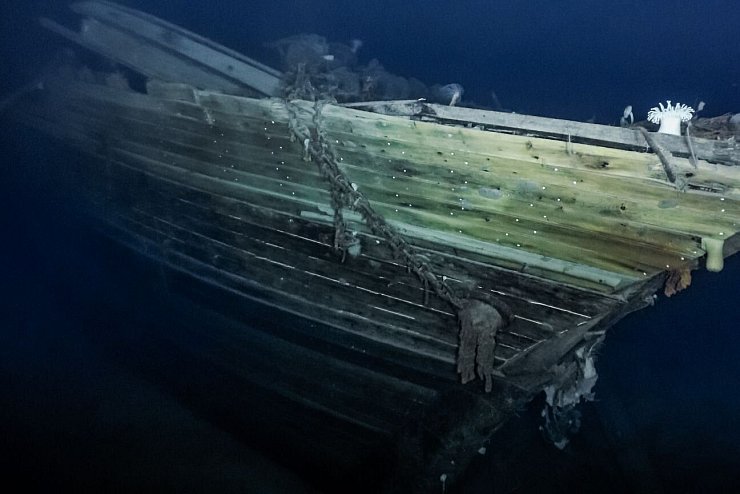 Gut erhaltenes Expeditionsschiff - © Foto: Credit Falklands Maritime Heritage Trust/National Geographic/dpa