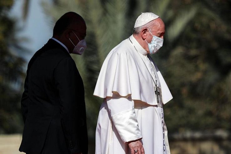 Papst Franziskus - © Foto: Ameer Al Mohammedaw/dpa